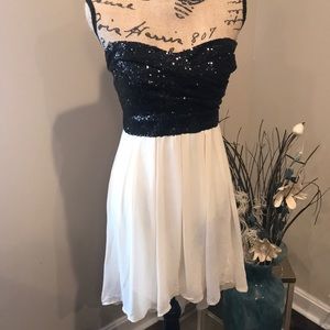 Strapless High-Lo Dress